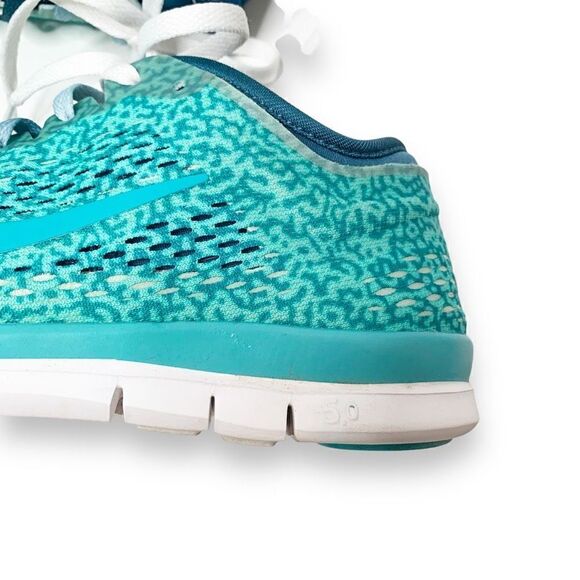 Nike Free 5.0 Tr Fit 4 Print Hyper Turquoise Space Blue Dusty Cactus Women’s 6.5 - Picture 6 of 12
